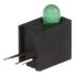Kingbright NYÁK-ra szerelhető LED állapotjelző Zöld Derékszögű, Átmenő furat, 40 °, 2.5 V