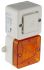 e2s SONFL1X-HO Series Amber Sounder Beacon, 12 V dc, IP66, Wall Mount, 100dB at 1 Metre