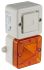 e2s SONFL1X Series Amber Sounder Beacon, 115 V ac, IP66, Surface Mount, 100dB at 1 Metre