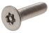 RS PRO Plain Flat Stainless Steel Tamper Proof Security Screw, M5 x 20mm