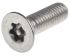 RS PRO Plain Flat Stainless Steel Tamper Proof Security Screw, M6 x 20mm