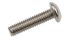 RS PRO Plain Button Stainless Steel Tamper Proof Security Screw, M3 x 12mm