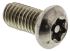 RS PRO Plain Button Stainless Steel Tamper Proof Security Screw, M6 x 12mm