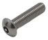 RS PRO Plain Button Stainless Steel Tamper Proof Security Screw, M5 x 20mm