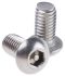 RS PRO Plain Button Stainless Steel Tamper Proof Security Screw, M6 x 12mm