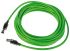 HARTING Cat5 Straight Male RJ45 to Straight Male RJ45 Ethernet Cable, U/FTP Shield, Green PVC Sheath, 10m