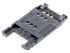 Conector para tarjeta de memoria SIM JAE de 6 contactos, paso 2.54mm, 2 filas, montaje superficial