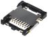 Conector para tarjeta de memoria MicroSD JAE de 8 contactos, paso 1.1mm, 1 fila, montaje superficial