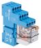 Finder 58 Series Interface Relay, DIN Rail Mount, 24V ac Coil, 4PDT, 4-Pole