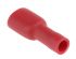 Terminal de lengüeta hembra aislado de color Rojo RS PRO de crimpar, 6.35 x 0.8mm, 0.5mm² → 1.5mm², long. 21.8mm, de