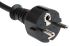 RS Pro 2.5m power cord, Unterminated to European Plug (CEE 7/7), 16 A, 250 V