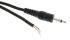 Switchcraft Male 3.5mm Mono Jack to Unterminated Aux Cable, Black, 1.98m