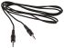 Switchcraft Male 3.5mm Stereo Jack to Male 3.5mm Stereo Jack Aux Cable, Black, 1.8m