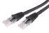 RS PRO Cat5e Male RJ45 to Male RJ45 Ethernet Cable, U/UTP, Black LSZH Sheath, 1m