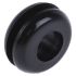 RS PRO Black PVC 10mm Cable Grommet for Maximum of 6.4mm Cable Dia.