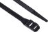 RS PRO Cable Tie, Double Locking, 360mm x 9 mm, Black Nylon, Pk-100
