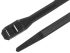 RS PRO Cable Tie, Double Locking, 265mm x 9 mm, Black Nylon, Pk-100