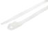 RS PRO Cable Tie, Double Locking, 265mm x 9 mm, Natural Nylon, Pk-100