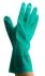 Guantes de trabajo de Nitrilo Verde Ansell serie Sol-Vex, talla 10, L, con recubrimiento de Nitrilo, Resistente a