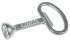 Rittal HD Series Stainless Steel Key for Use with HD Cam Lock Enclosure