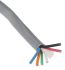 Alpha Wire Multicore Data Cable, 0.35 mm², 6 Cores, 22 AWG, Unscreened, 30m, Grey Sheath