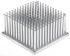 Fischer Elektronik Kühlkörper für Universelle quadratische Alu 2.4K/W, 50mm x 50mm x 25mm, Klebefolie, Metallfolie