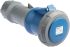 MENNEKES, PowerTOP IP67 Blue Cable Mount 2P + E Industrial Power Socket, Rated At 64A, 230 V