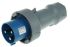 MENNEKES, PowerTOP IP67 Blue Cable Mount 2P + E Industrial Power Plug, Rated At 64A, 230 V