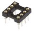 TE Connectivity 2.54mm Pitch Vertical 8 Way, Through Hole Stamped Pin Open Frame IC Dip Socket, 3A