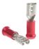 TE Connectivity PIDG FASTON .187 Red Insulated Female Spade Connector, Receptacle, 4.8 x 0.8mm Tab Size, 0.3mm² to