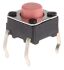 Pink Plunger Tactile Switch, SPST 50 mA @ 24 V dc 0.9mm Through Hole