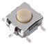 Button Tactile Switch, SPST-NO 50 mA @ 24 V dc 0.8mm Through Hole