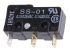 Mikrospínač SPDT-NO/NC, typ ovladače: Kolíkový plunžr 100 mA při 30 V DC