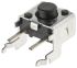Black Plunger Tactile Switch, SPST-NO 50 mA @ 24 V dc 1.6mm