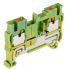 Phoenix Contact PT 2.5-PE Series Green/Yellow Earth Terminal Block, 0.14 → 4mm², Single-Level, Push In