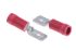 JST FVDDM Red Insulated Male Spade Connector, Tab, 6.3 x 0.8mm Tab Size, 0.25mm² to 1.65mm²