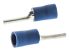 JST, FVPC Insulated Crimp Pin Connector, 1mm² to 2.6mm², 16AWG to 14AWG, 1.9mm Pin Diameter, 12mm Pin Length, Blue