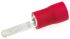 JST , FV Insulated Crimp Blade Terminal 10mm Blade Length, 0.25mm² to 1.65mm², 22AWG to 16AWG, Red