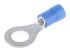 JST, FV Insulated Ring Terminal, 6mm Stud Size, 1mm² to 2.6mm² Wire Size, Blue