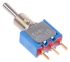 APEM Toggle Switch, PCB Mount, (On)-Off-(On), SPST, PC Terminal Terminal, 20V ac/dc