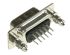 Harting 15 Way Through Hole D-sub Connector Plug, 2.29mm Pitch, with 4-40 UNC Threaded Inserts, Boardlocks