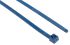 HellermannTyton Cable Tie, Releasable, 250mm x 4.6 mm, Blue Metal Detectable, Pk-100