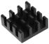 Fischer Elektronik Kühlkörper für Universelle quadratische Alu 29K/W, 14mm x 14mm x 6mm, Klebefolie, Metallfolie