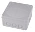 WISKA Combi Series Grey Polypropylene Junction Box, IP66, IP67, 140 x 140 x 82mm
