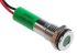 RS PRO Green Panel Mount Indicator, 24V dc, 8mm Mounting Hole Size, Lead Wires Termination, IP67