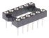 Preci-Dip 2.54mm Pitch Vertical 12 Way, Through Hole Turned Pin Open Frame IC Dip Socket, 1A