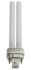 G24q-2 2D Shape CFL Bulb, 18 W, 3000K, Warm White Colour Tone