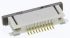 Molex FPC csatlakozó FFC/FPC SMT sorozat, távolság: 0.5mm, 10 érintkező, 1 soros, Derékszögű, Felületszerelt, Nő,
