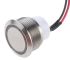 ITW Switches 48M Series Illuminated Push Button Switch, Latching, Panel Mount, 19.43mm Cutout, SPST, Blue LED, 48V dc,