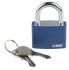 ABUS Vorhängeschloss mit Schlüssel gleichschließend, Aluminium, Stahl Blau, Bügel-Ø 6.5mm x 22.5mm